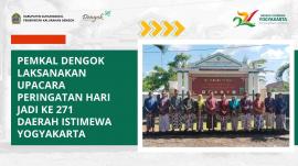 Pamong Kalurahan Dengok Laksanakan Upacara Peringatan Hari Jadi ke-271 DIY